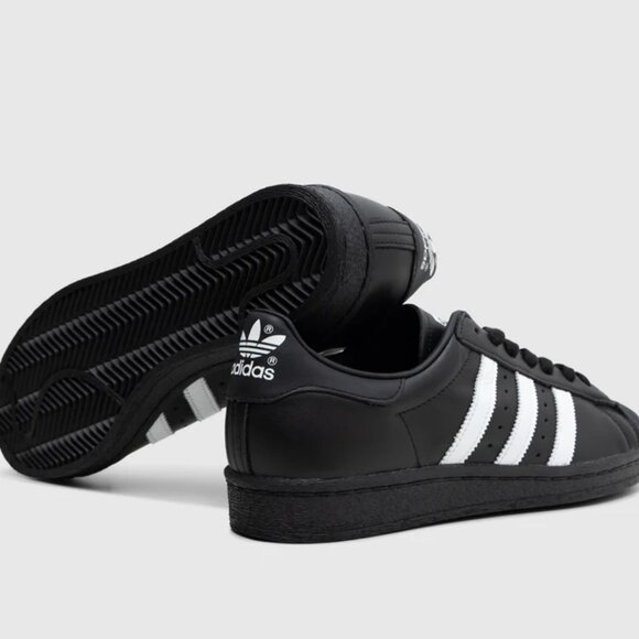 Adidas Superstar II Black & White Unisex Sneakers - Mens Size 10 NEW (JI3538) - Picture 11 of 14